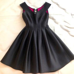 DKNY Donna Karan mini black wet suit dress 2